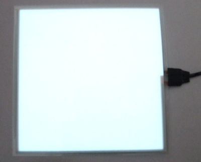 Elektrolumineszenz Neonfolie Leuchtfolie Plasmafolie 10x10 cm rot El-Folie