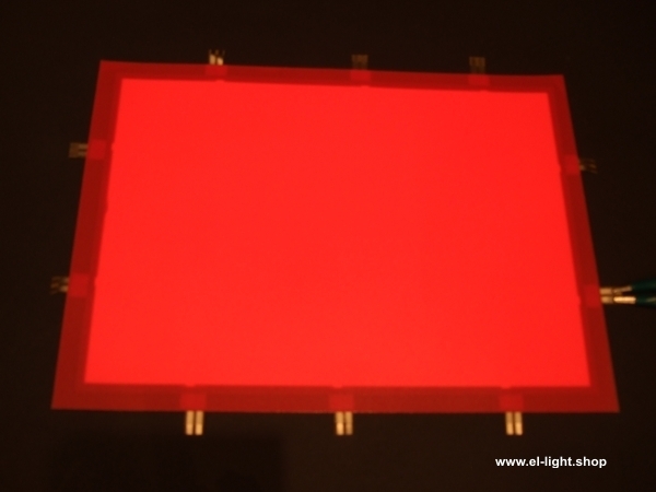2 x 200 x 100mm EL-Folie  Leuchtfolie Plasmafolie für Tachoscheiben Farbe rot